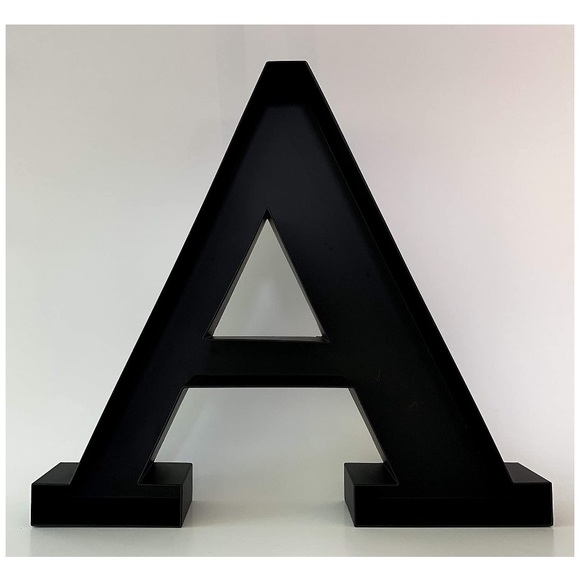 Black metal wall hanging wine cork holder letter A - Picture 2 of 3